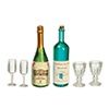 Wine Champagne and Glasses G8379