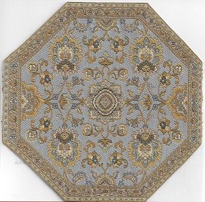 Woven Octagon Carpet with Finished Back 003 sammotg003