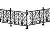 Wrought Iron Fence/Bl/6Pcs AZEIWF528