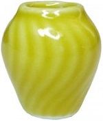Yellow Flower Vase Glazed Ceramic bdb165