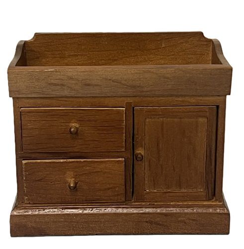 Wood Dry Sink with 2 Opening Drawers 3202dsq