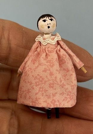 Wooden Bead Doll in Pink 10000252
