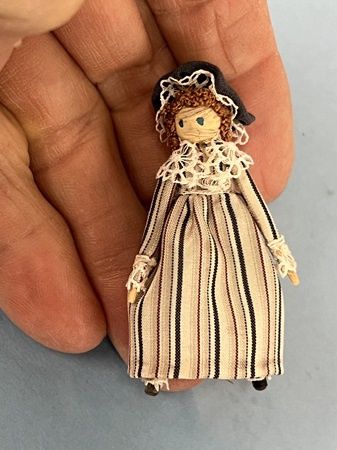 Wooden Bead Doll with Red Hair 10000253