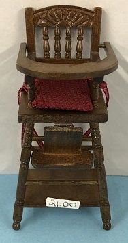 Wooden High Chair with Cushion z5211