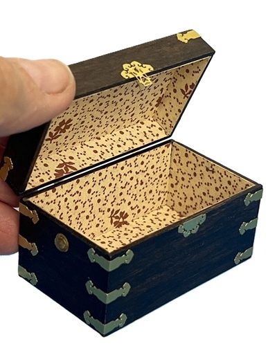 Wooden Trunk With Brass Hardware mc1377x