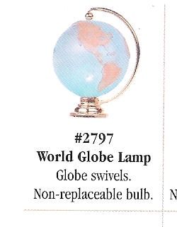 World Globe Lamp HW2797