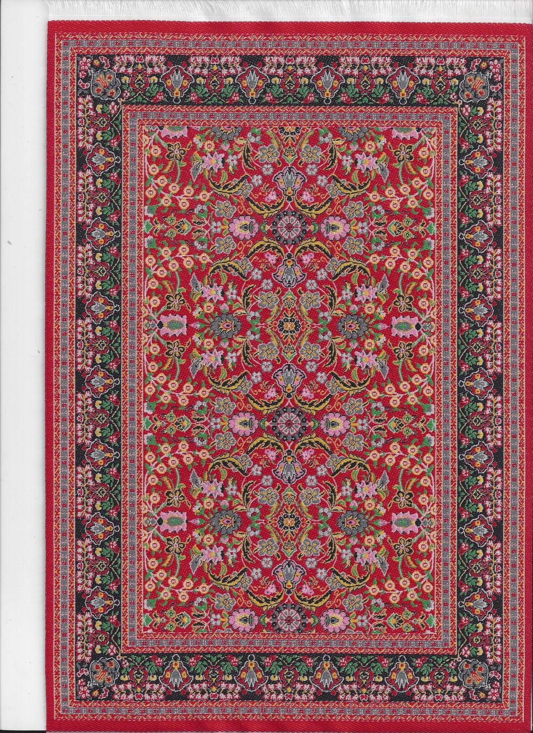 Woven Rug with Black, Red and Blue mc05721