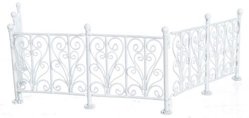 WROUGHT IRON FENCE/WH/6pc EIWF526