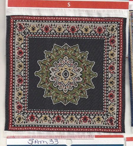 Woven Square Carpet 4" x 4" sam31