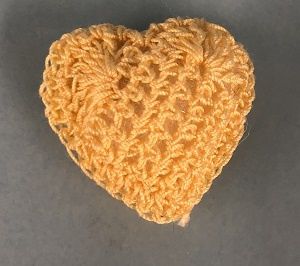Yellow Crochet Pillow by Dorothy Stewart rd111018a