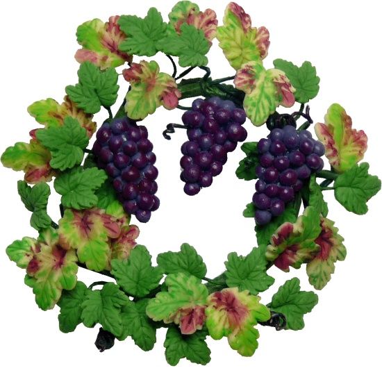 Grape Vine Wreath with Grapes BDa342