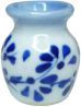 BDD166 White with Blue Design Lqrge Vase