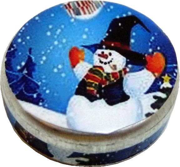 Snowman Tin empty BDb260