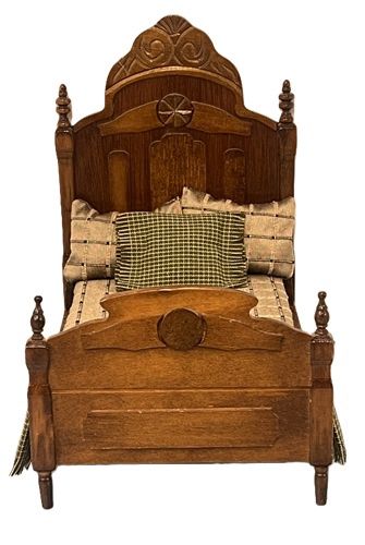 Vintage Bed with classic bedding