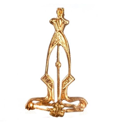 Decorative Gold Tone Plate Holder CB136