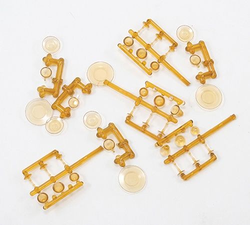 4 Place Dishes &amp; Stemware Kit, Amber CB99110A