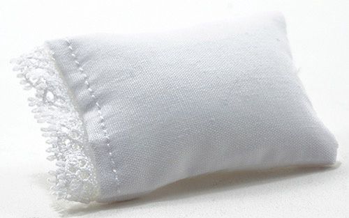 IM65681 Pillow, White with Lace