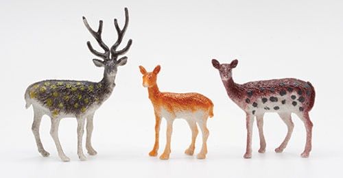 ART443 Sika Deer Family, 3 Piece Set