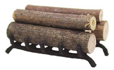 ISL24032 Fireplace Grate with Wood