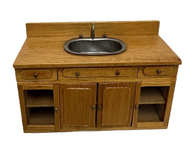 Sink in a cabinet