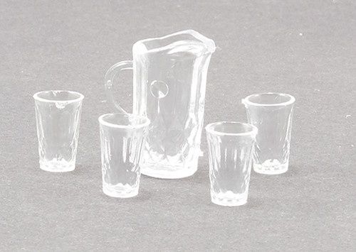 CB88 Clear Pitcher w/4 Tumblers