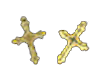 CAT3A Brass Ornate Cross 2Pcs.