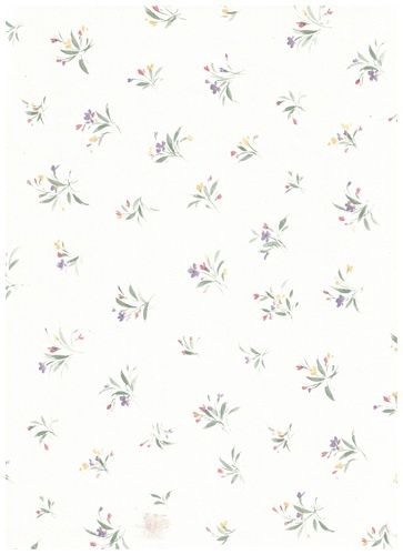 Vintage prepasted floral paper
