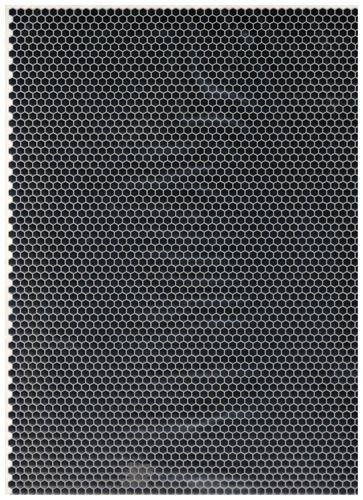 Black and white octagon tile flooring