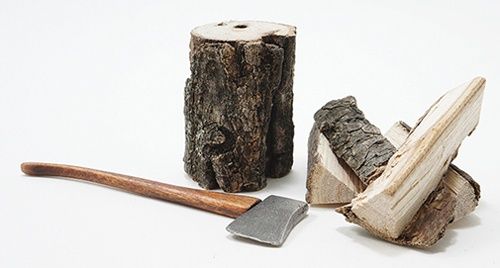 STT780 Axe, Stump, Logs