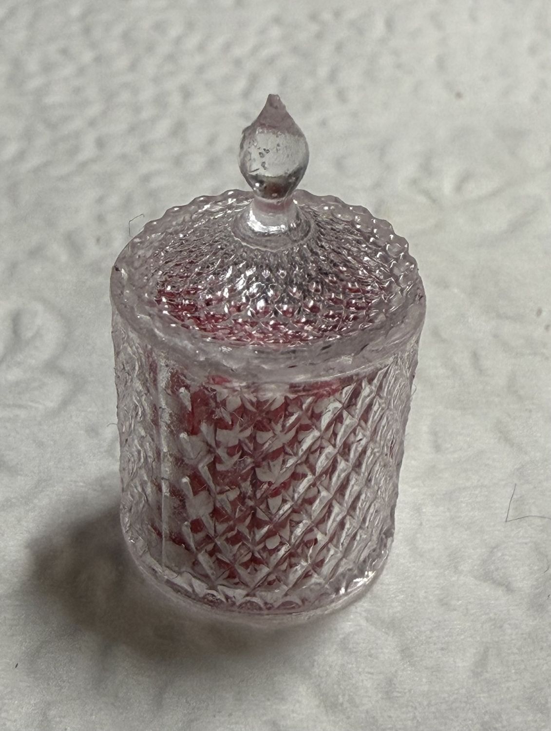 Clear Jar with Candy Canes
