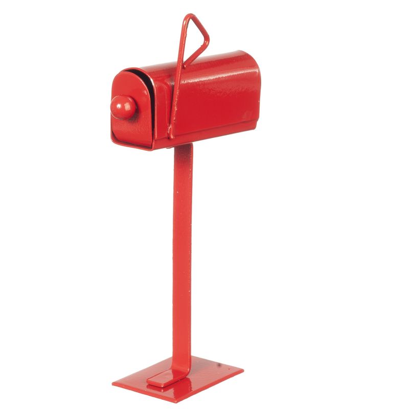 AZB1023 Standing Red Mailbox