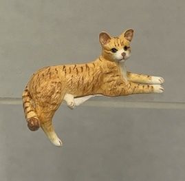 Orange Tabby with Leg Hanging