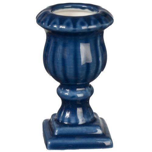 G6504 .BLUE CERAMIC PLANTER