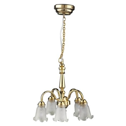 HW2323 LED 5-ARM FRST.DOWN CHAND