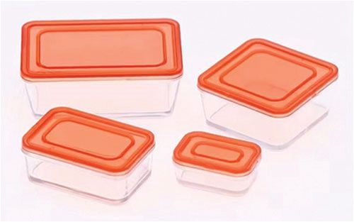 ART418 4 Piece Tupperware Containers with Lids