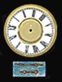 BLD146A 6In White Roman Dial with Hands/Brass Backp
