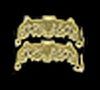 CAT14A Brass Ornate Purse Clasp 1Set
