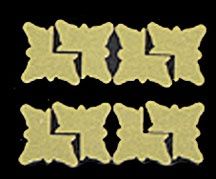 CATT32 Flat Fold Up Trunk Corner 8Pcs.