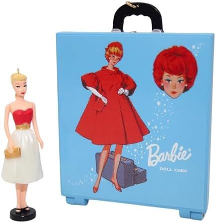 1 X BARBIE ORNAMENT AND TRAVEL CASE