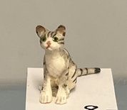 1/24th Grey Sitting Tabby
