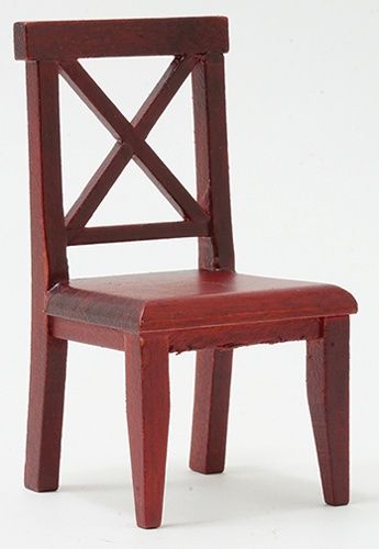 CLA10005 Cross Buck Chair, Mahogany