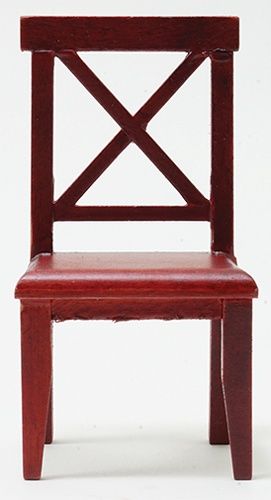 CLA10005 Cross Buck Chair, Mahogany