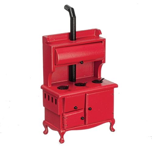 AZT5985 Wood Stove, Red