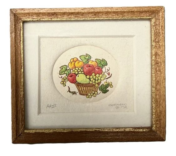 Fruit in Basket Print
