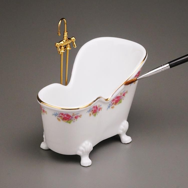Sitting Bathtub - Dresden Rose Design