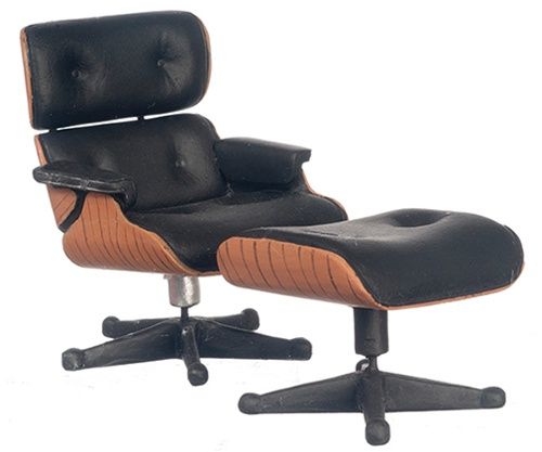 Lounge Chair with Ottoman/Eames/56/Bl