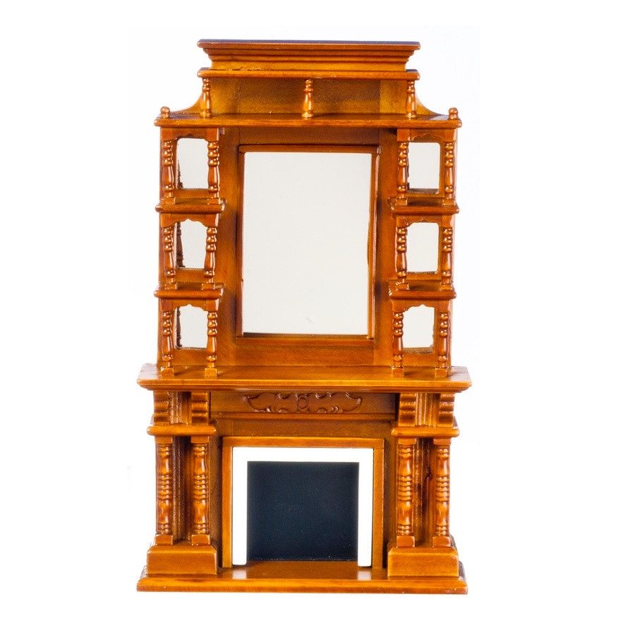 Victorian Walnut Fireplace Victorian Walnut Fireplace