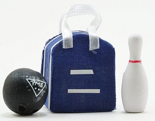 Bowling Bag with Ball and Pin