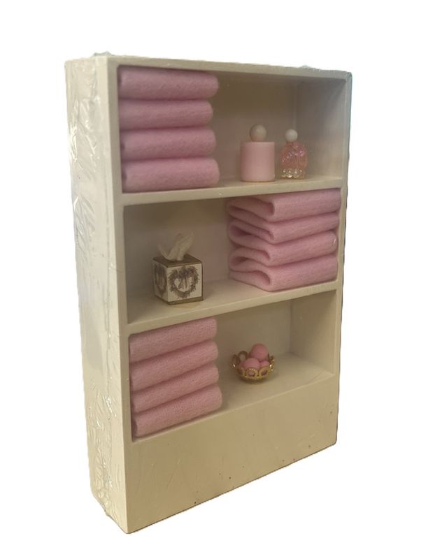 Bathroom Furniture Shelf Unit Pink Towels &amp; Accessories