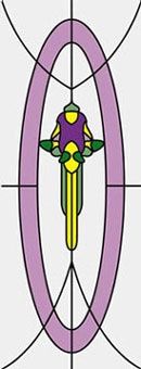 Sim. Stained Glass Fits Cla76002/Hw6002
